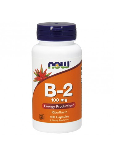 B-2 (B2) 100 mg. VITAMIIN - ANTIOKSÜDANT NAHALE, SILMADELE, NÄRVISÜSTEEMILE... 100 kapslit